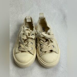 Zara Beige Canvas Sneakers